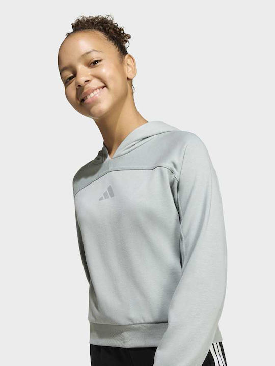 Kinder-Sweatshirt Gekürzt mit Kapuze Grün
