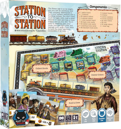 Настолна игра Station To Station за 2-4 играчи 10+ години ACG090 (EN) Alley Cat Games