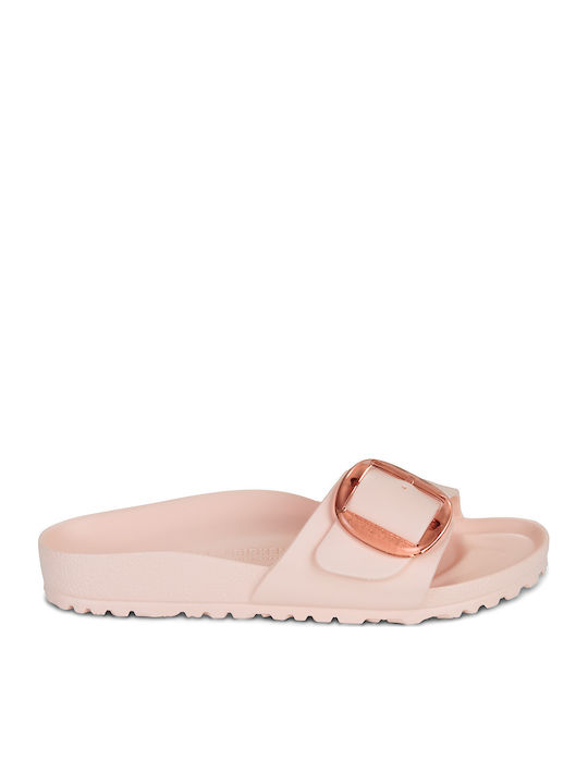 Madrid Big Buckle Eva Slides in Pink Colour