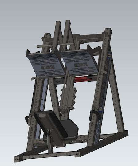 eBoxing EBX IronThrust 400 Πρέσα Ποδιών χωρίς Βάρη
