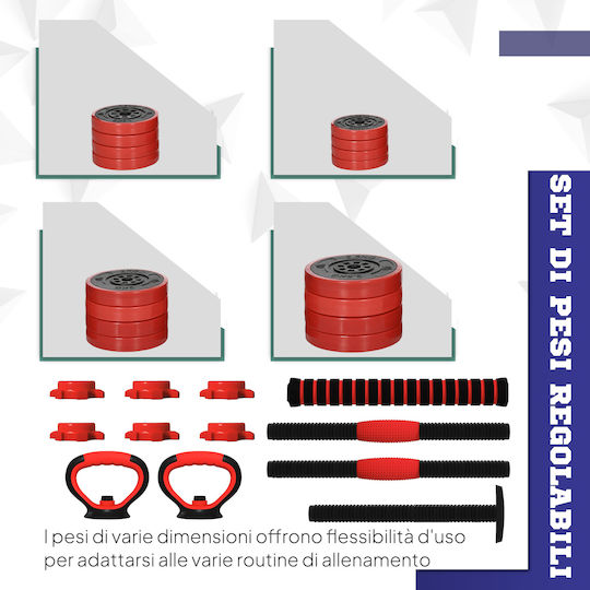 Sportnow Set De Gantere Cu Set De Gantere Greutate Totală 30kg