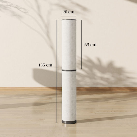 HomCom LED Φωτιστικό Δαπέδου Υ135xΜ20εκ. 2800lm Μπεζ