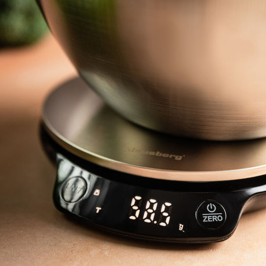 Klausberg Ψηφιακή Ζυγαριά Κουζίνας με Κάδο έως 5kg Inox