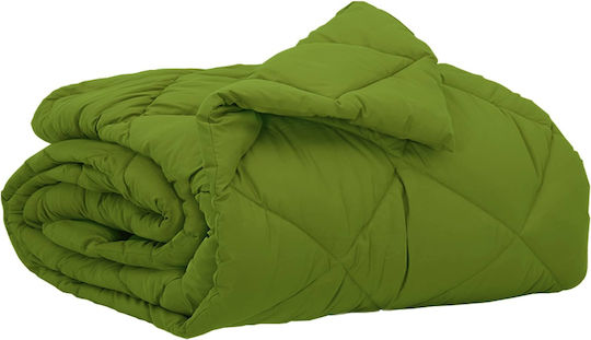vidaXL Плик за Завивка Единичен 135x200 Зелен