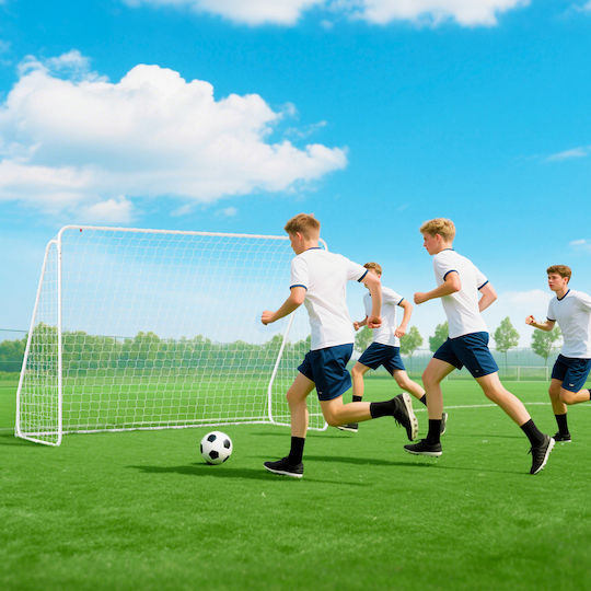 Games & Training Durable UV Resistant Ground Anchors Football Goal 301x120x200cm