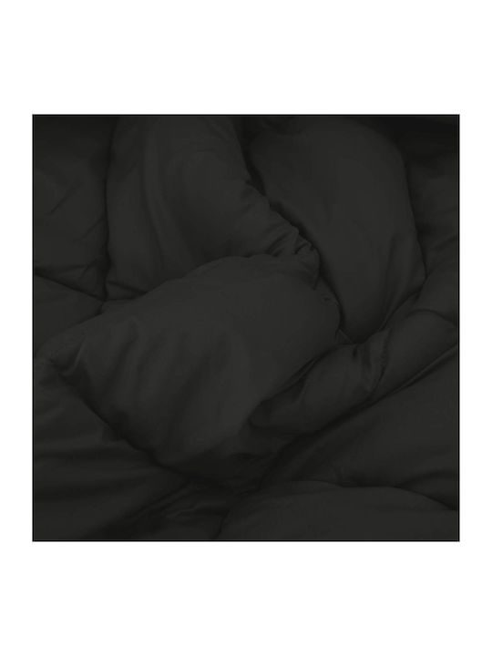 vidaXL Плик за Завивка Единичен 135x200 Black, Anthracite