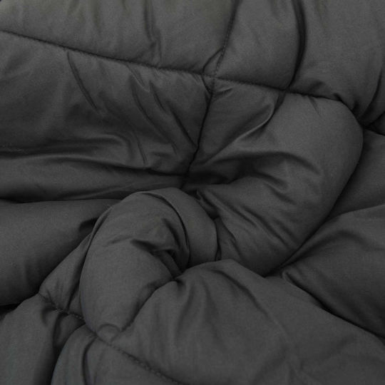 vidaXL Duvet Cover Single 140x200 Green, Anthracite
