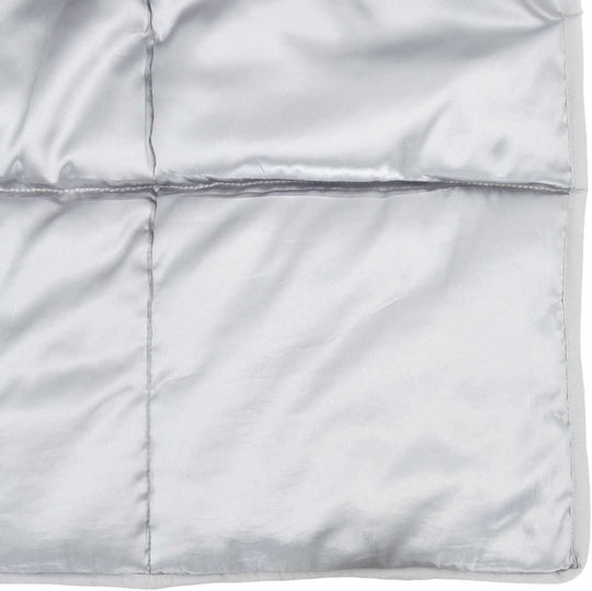 vidaXL Duvet Cover Double 200x200 Silver
