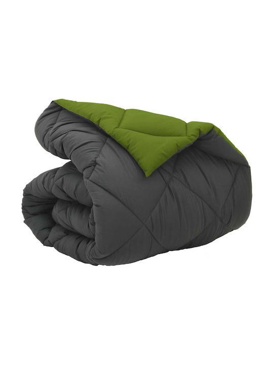vidaXL Husă de Pilotă Single 135x220 Green, Anthracite