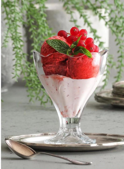 Gurallar Ice Cream Serving Bowl Round Glass Transparent with Diameter 12.7cm 36pcs