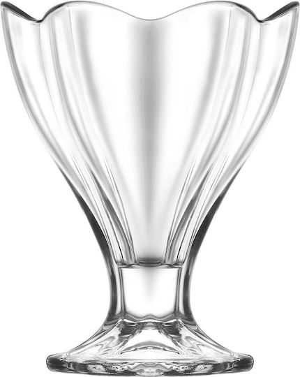 Gurallar Ice Cream Serving Bowl Round Glass Transparent with Diameter 12.7cm 36pcs