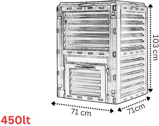 03197 Plastic Composter închis 450lt