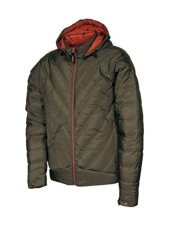 Cofra Lenningen Work Jacket Cold with Hood Green Inflatable
