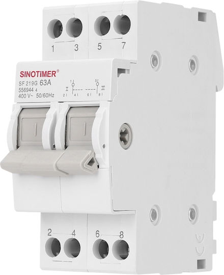 Sinotimer Μεταγωγικός Διακόπτης Ράγας 400V 63A