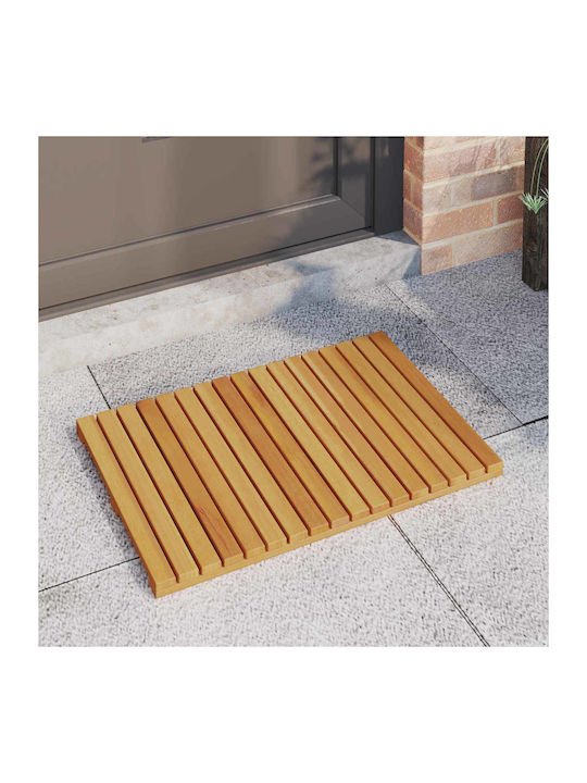 vidaXL Non-Slip Bath Mat Wooden 42025254 Coffee 60x40cm