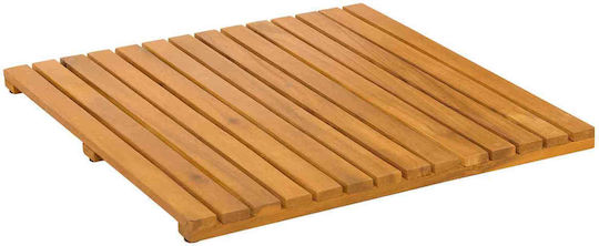 vidaXL Antiderapant Covoraș de Baie Lemn 42025255 Maro 50x50buc