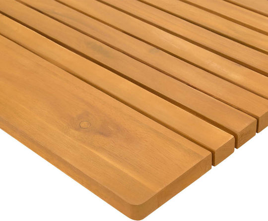 vidaXL Covoraș de Baie din Lemn 42025262 Maro 59x40cm