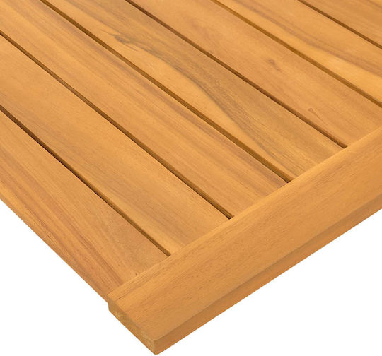 vidaXL Covoraș de Baie din Lemn 42025269 Maro 100x55cm