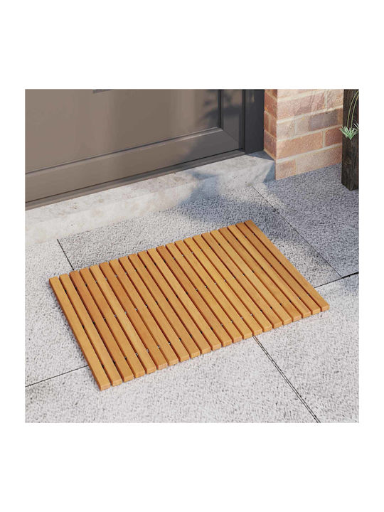 vidaXL Bath Mat Wooden 42025251 Coffee 60x40cm