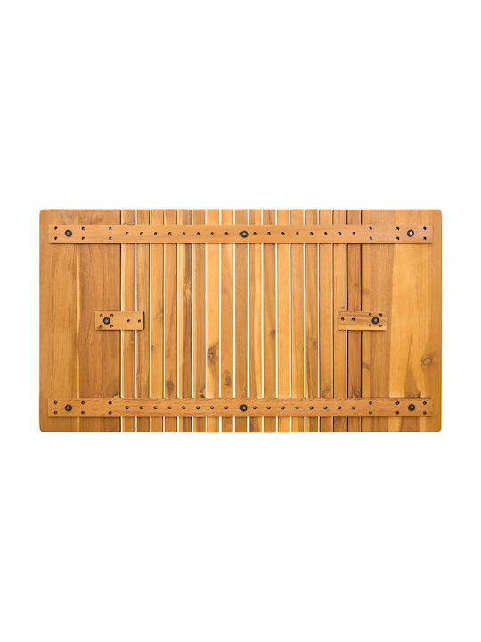 vidaXL Bath Mat Wooden 42025265 Coffee 100x55cm