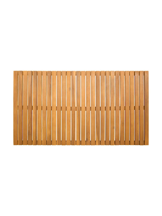 vidaXL Non-Slip Bath Mat Wooden 42025257 Coffee 100x55cm