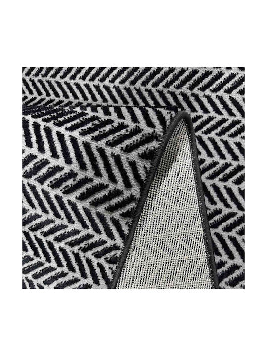 SpitiBazaar Covor Rectangular Black Grey