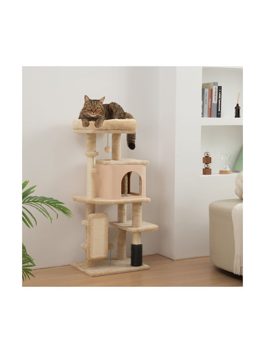Pawhut Scratching Post Cat Trees Beige 30x30cm
