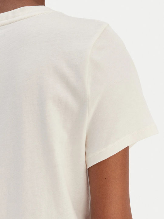 Damen Bluse Kurzärmelig Beige