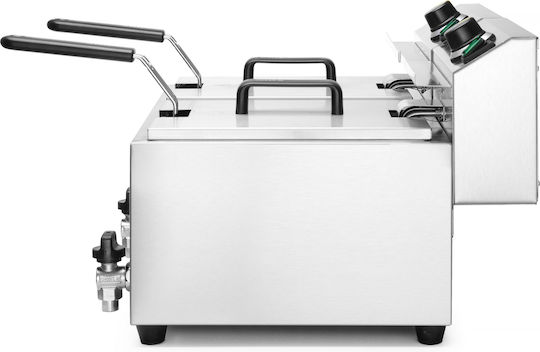 Hendi Elektrische Fritteuse Doppel 7kW Kapazität 2x8lt 60.5x51.5x34.5cm