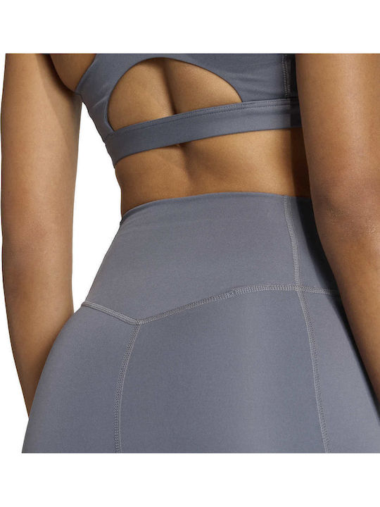 Colanti de femei Capri Colanti Talie inalta Gray