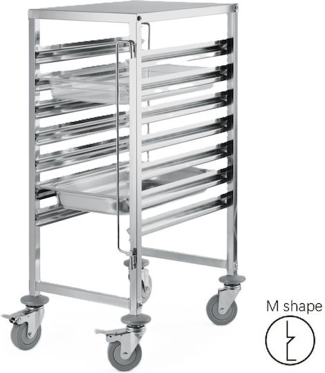 Rnt Carucior pentru bucătărie comercială H100xL38xL55cm