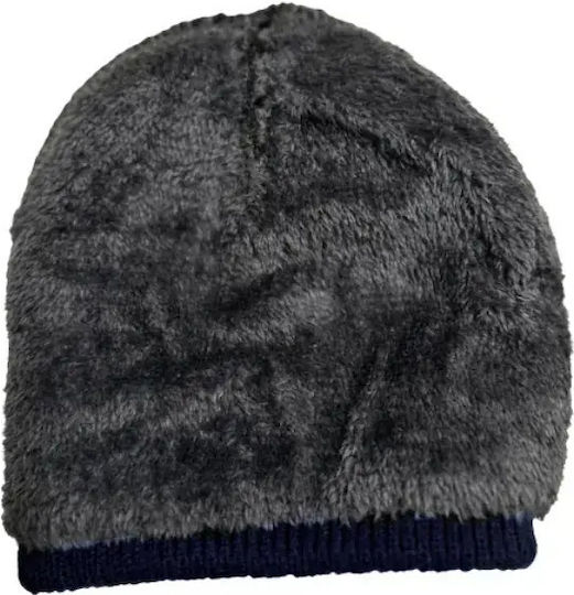 Set with Beanie Knitted in Black color