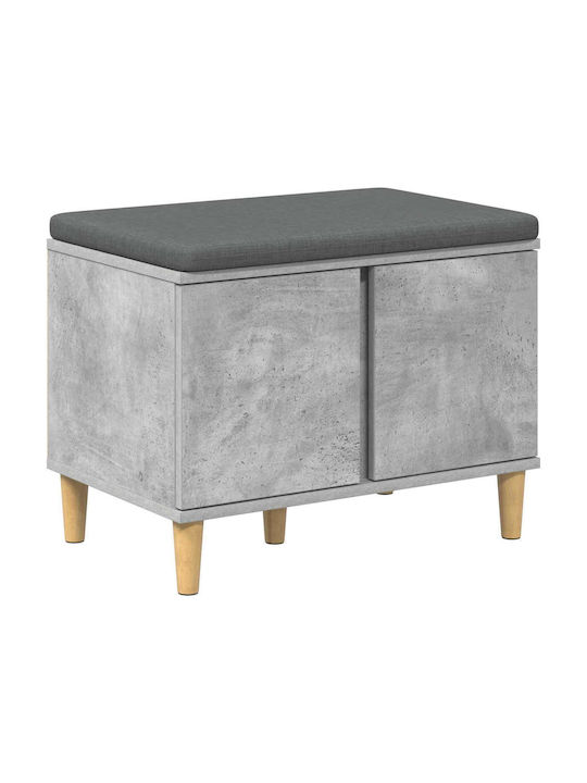 Mobilier de Intrare cu Bancă Gri 60x38x46cm