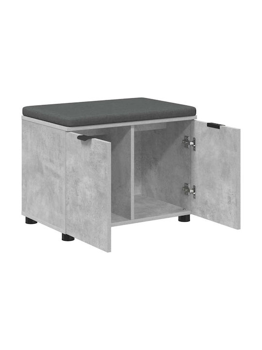 Мебел За Антре с Пейка Сив 60x38x46см