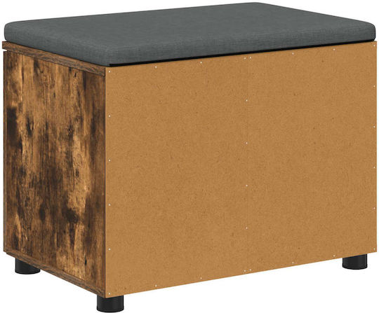 Έπιπλο Εισόδου με Παγκάκι Καπνιστό Δρύς 60x38x46εκ.
