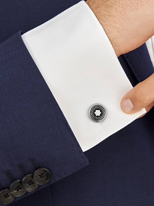 MontBlanc Μανικετόκουμπα από Ατσάλι σε Ασημί Χρώμα