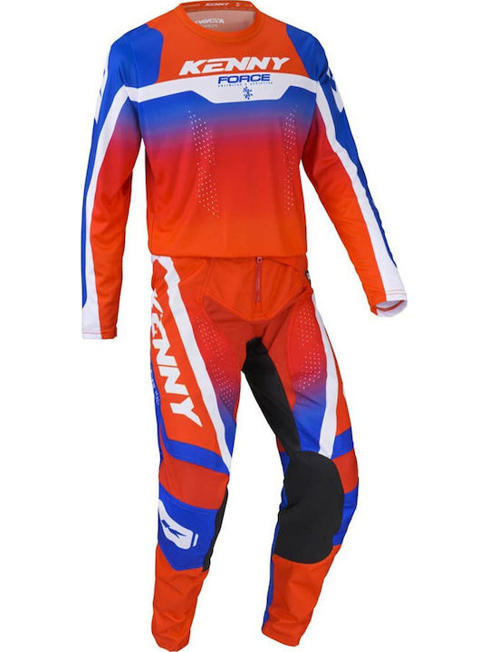 Kenny Force Pentru bărbați Tricou Motocross Mânecă lungă Portocaliu Culoare