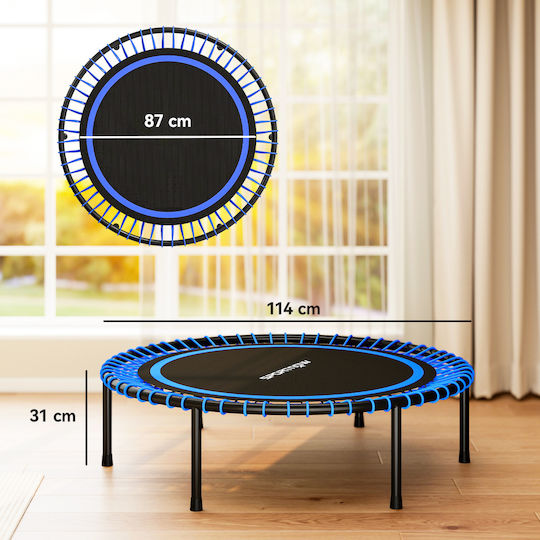 Sportnow Trampolin Gymnastik Durchmesser 114cm Blau Sportnow Trampolin Gymnastik Durchmesser 114cm Blau