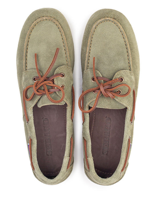 Women's Boat Shoes in Khaki Color