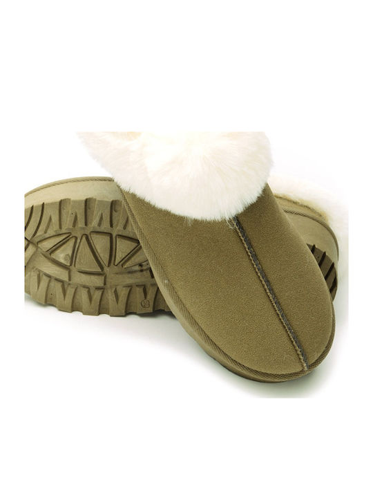 Closed Women's Slippers Green