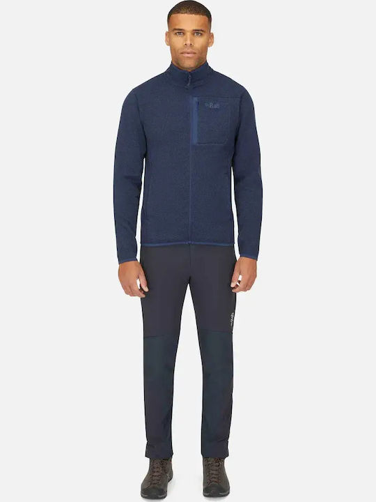 Men's Fleece Cardigan Deep Ink