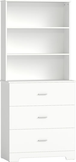 Bibliothek Weiß 79x39.5x182.2cm