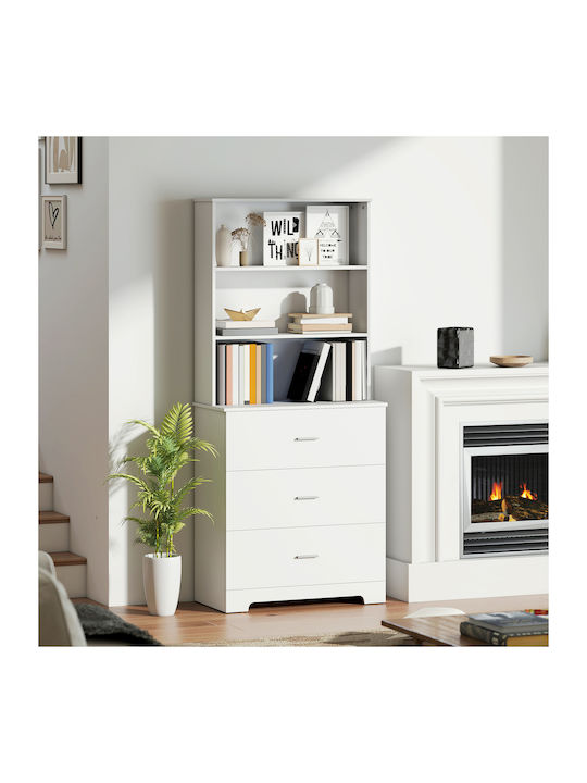 Bookcase White 79x39.5x182.2cm