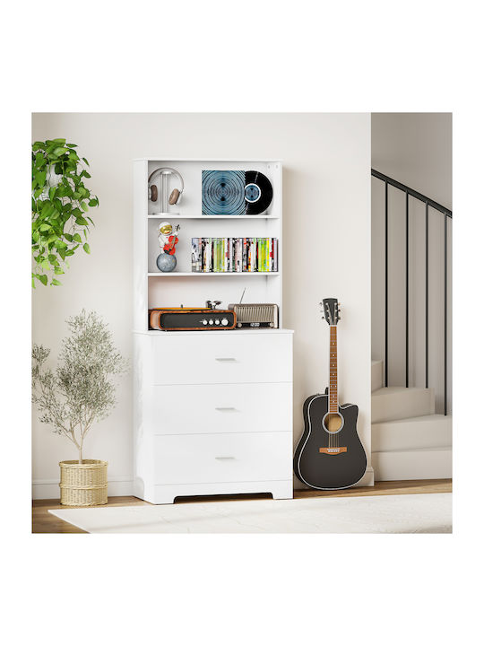 Bookcase White 79x39.5x182.2cm