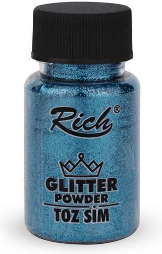 Χρυσοσκονη Rich 50ml Σκόνη Glitter 4604 Turquoise