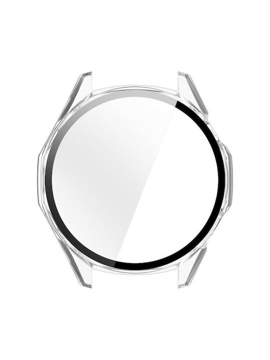 Пластмасов Калъф със Стъкло в Прозрачен цвят за Huawei Watch GT 6 46мм
