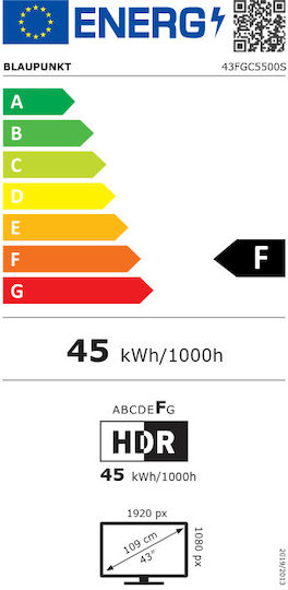 Blaupunkt Смарт Телевизор 43" Full HD Direct LED 40FGC5500S (2024)