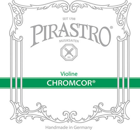 Pirastro Single Steel Strings 4pcs for Violin 3/4 / 1/2 Chromcor A 3/4 1/2