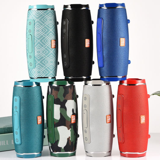 T&G TG-145 Ηχείο Bluetooth 10W με Ραδιόφωνο και Διάρκεια Μπαταρίας έως 3 ώρες Ασημί