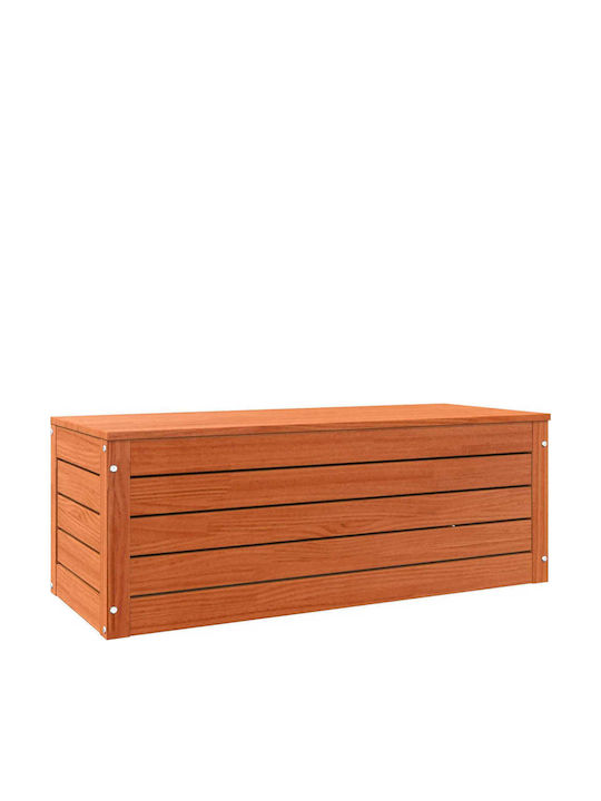 vidaXL Ξύλινο Κουτί Αποθήκευσης με Καπάκι Καφέ 89x36.5x33cm